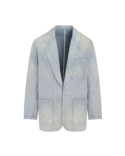 KENZO Blue Blazers for men