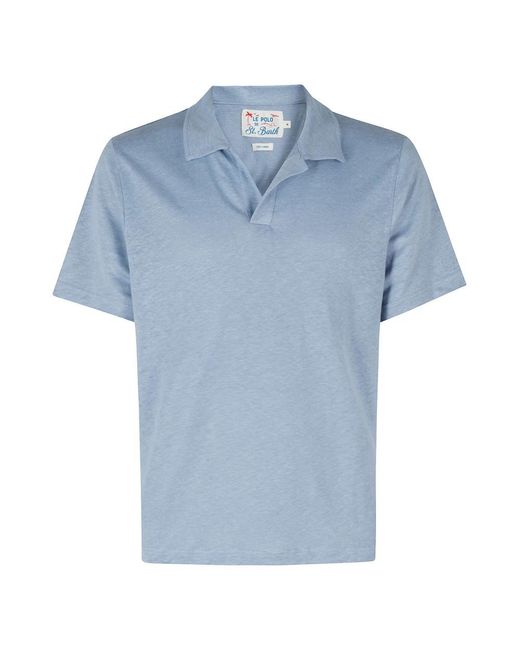Mc2 Saint Barth Blue Polo Shirts for men