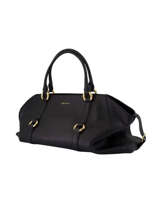McQueen Black Handbags for men