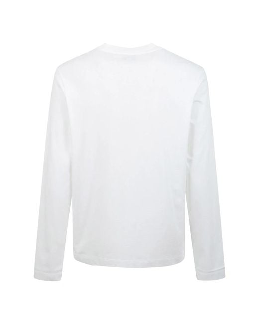 AMI Ami De Coeur Long Sleeve T-Shirt in het White voor heren