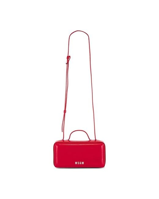 MSGM Red Shoulder Bags