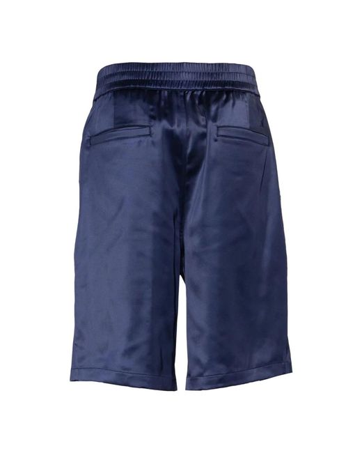 Axel Arigato Marineblaue satin-shorts in Blue für Herren