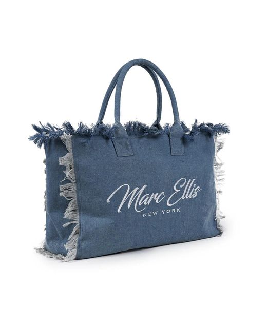 Marc Ellis Blue Tote Bags