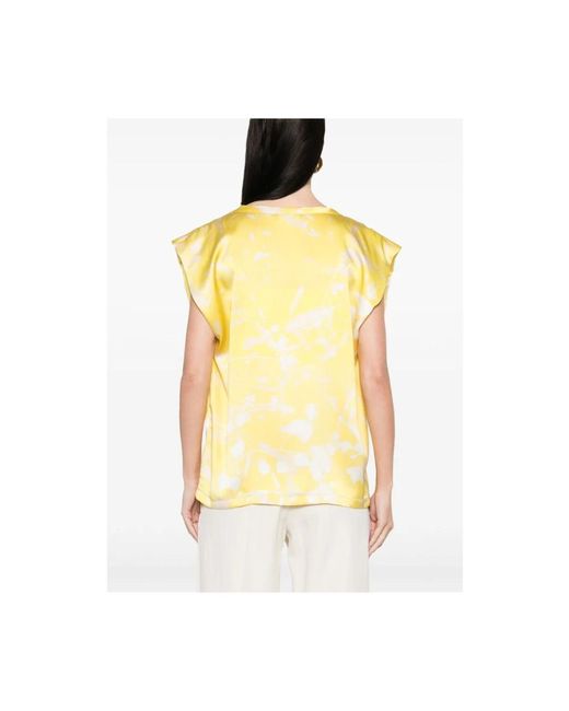 Fabiana Filippi Yellow Jasmin gelb blattmuster bootshals