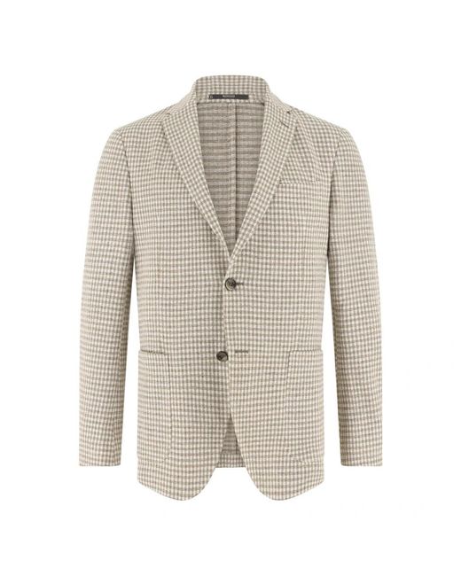 Boggi Jassen ,Katoen B Jersey Single-Breasted Jacket in het Gray voor heren