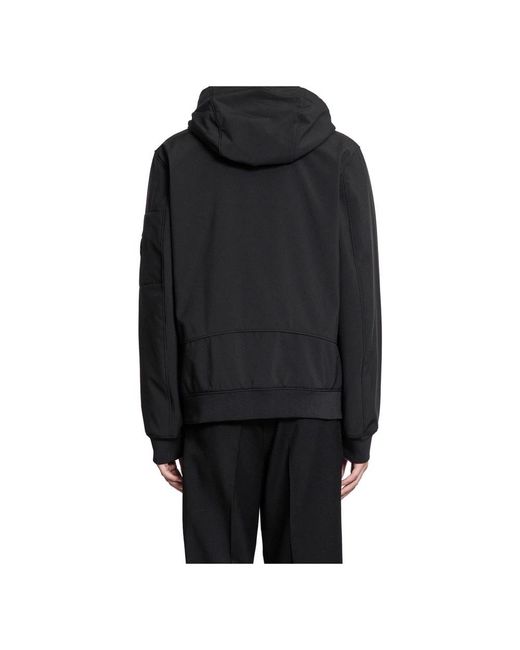 C P Company Black Winter Jackets for men