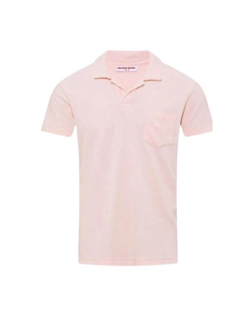 Orlebar Brown Pink Polo Shirts for men