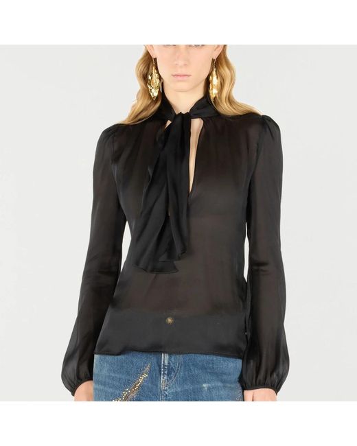 Roberto Cavalli Black Blouses