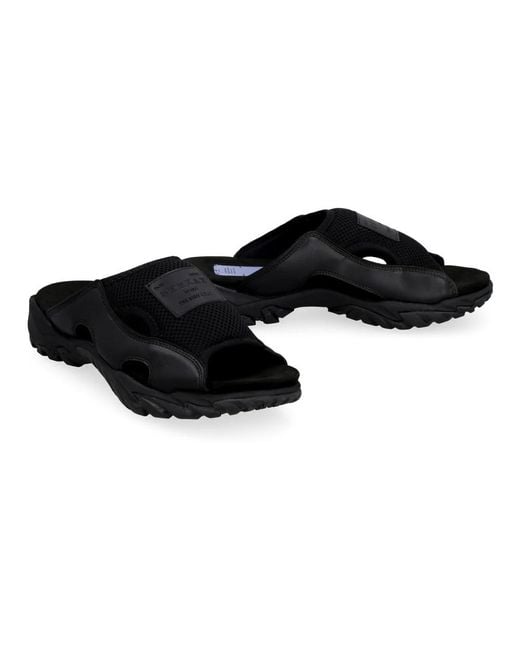 McQueen Black Sliders for men