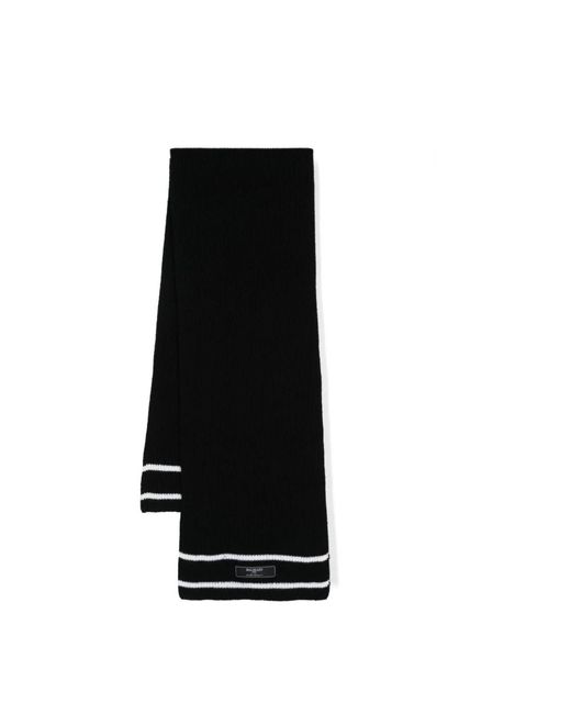 Balmain Black Winter Scarves