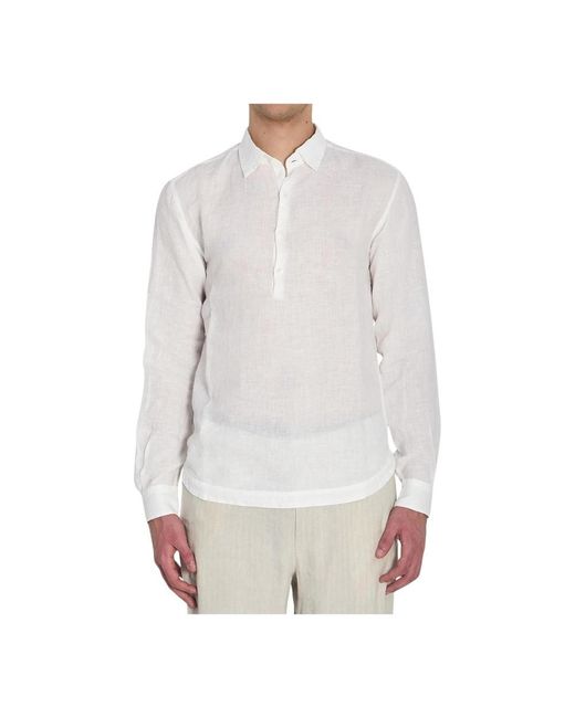 Barena Overhemden ,Wit ,Linnen Pavan Linnen Shirt in het White voor heren