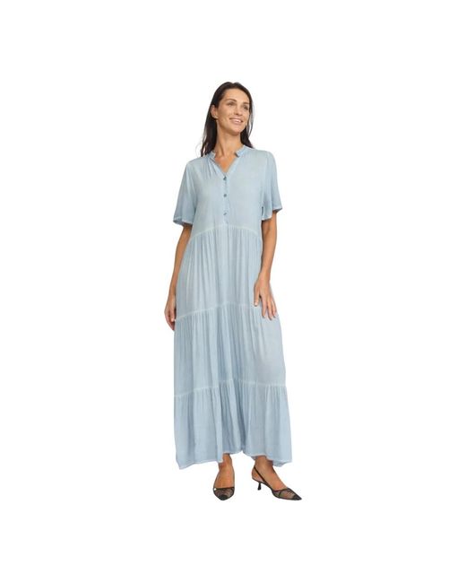 2-Biz Blue Maxi Dresses