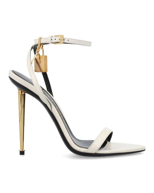 Tom Ford Metallic High Heel Sandals