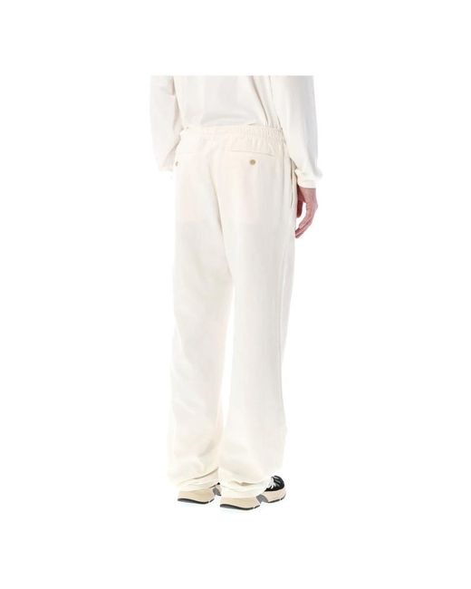 Palm Angels White Sweatpants for men