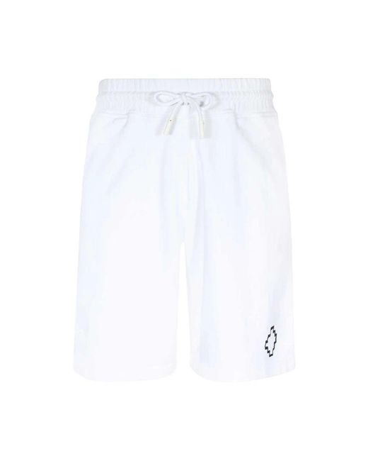 Marcelo Burlon White Casual Shorts for men