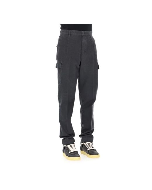 Eleventy Gray Straight Trousers for men
