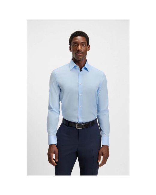 Boss Blue Formal Shirts for men