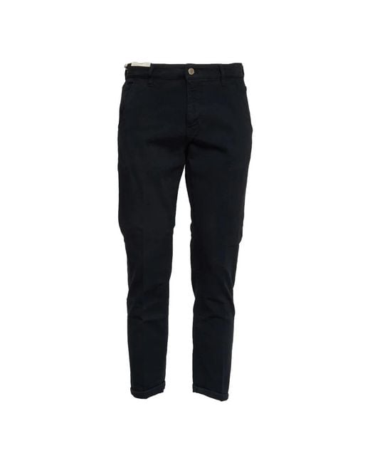 PT Torino Men's Blue Slim-Fit Pants