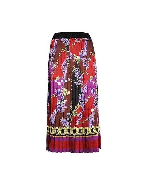Versace Jeans Couture Red Midi Skirts