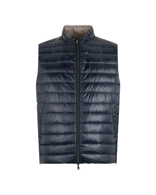 Herno Blue Vests for men
