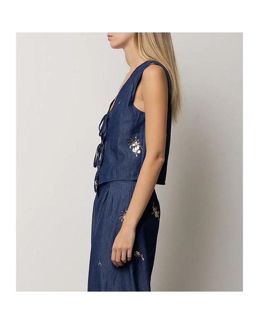 Vests Kaos de color Blue