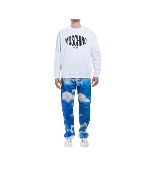 Moschino White Sweatshirts for men