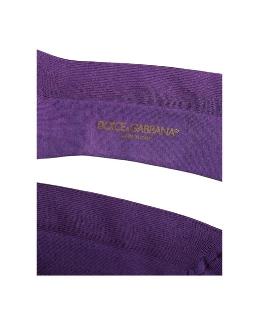 Dolce & Gabbana Purple Socks for men