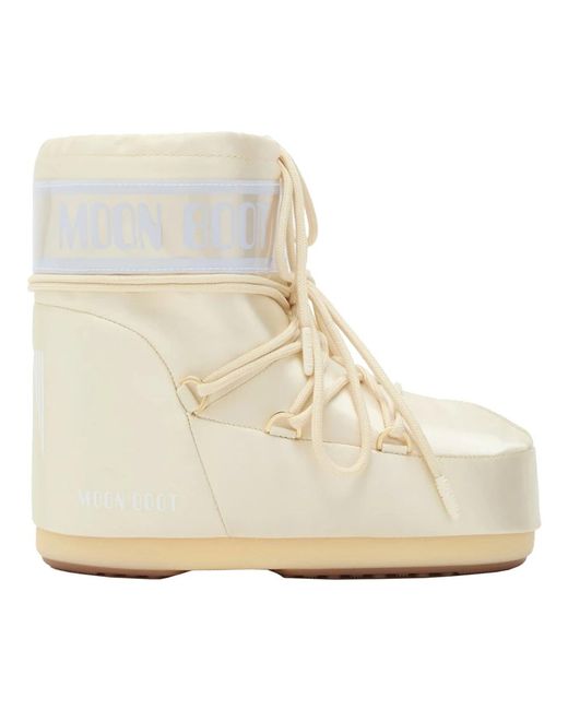 Moon Boot Natural Niedriger Perlglanz Icon Stiefel