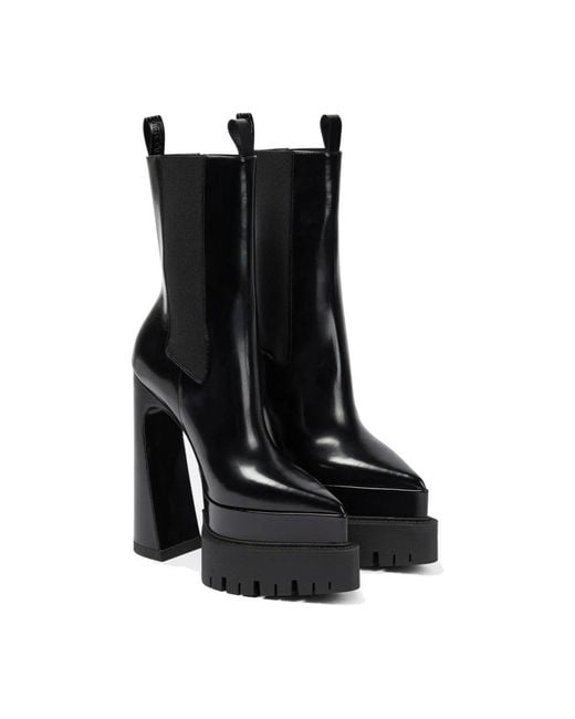 Versace Black Heeled Boots