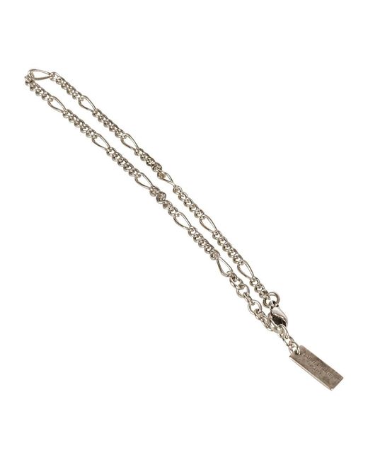 Saint Laurent Metallic Necklaces for men