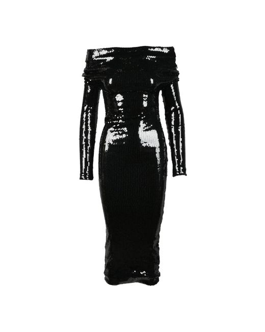 Alexandre Vauthier Black Elegantes kleid polyester elasthan