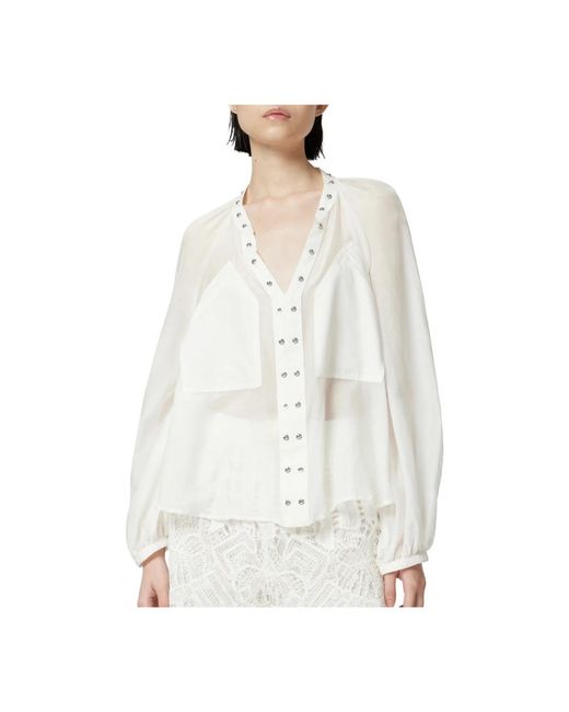 Pinko White Blouses