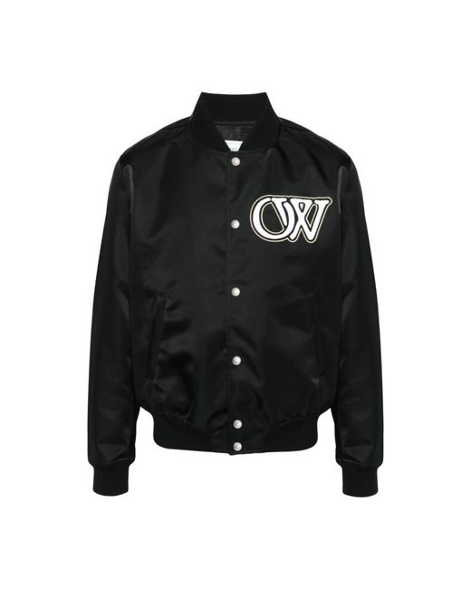 Off-White c/o Virgil Abloh Schwarze logo oberbekleidung in Black für Herren