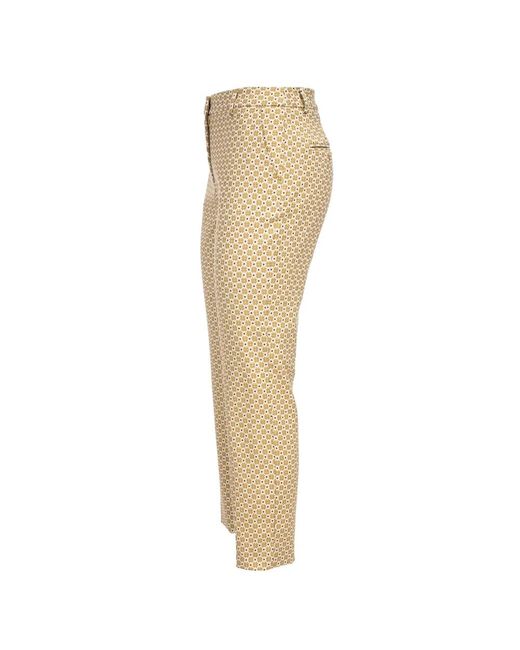 Weekend by Maxmara Slim-Fit Trousers in het Natural