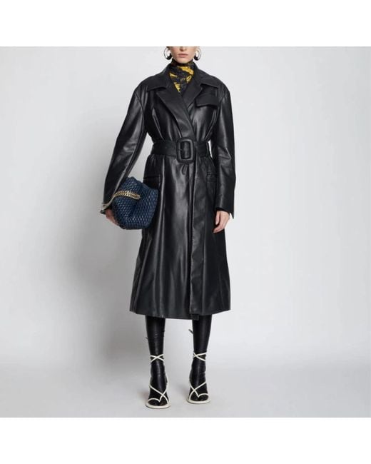Proenza Schouler Black Belted Coats