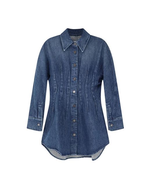 Givenchy Blue Shirt Dresses