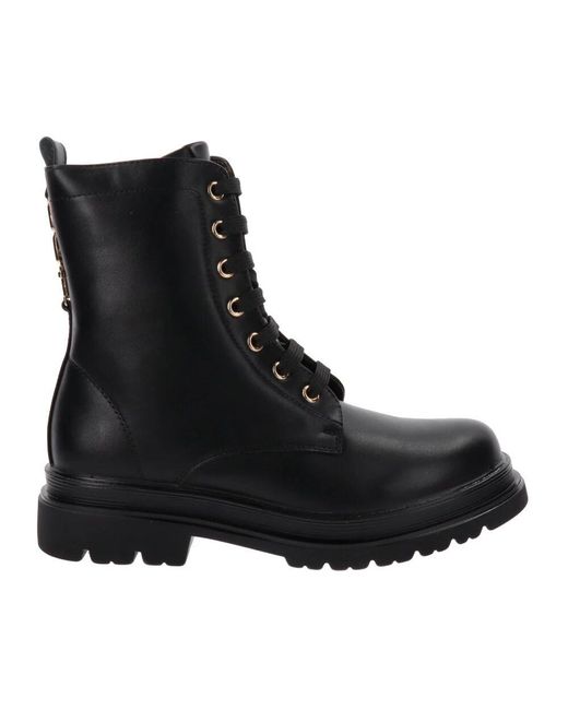 Cesare Paciotti Black Lace-Up Boots