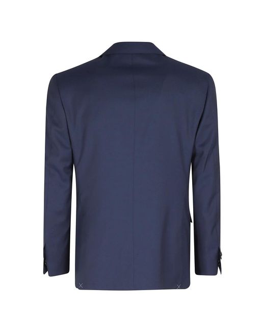 Corneliani Blue Single Breasted Suits for men