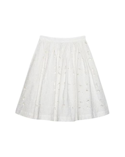 MSGM Rokken ,Wit ,Katoen Korte Rok in het White