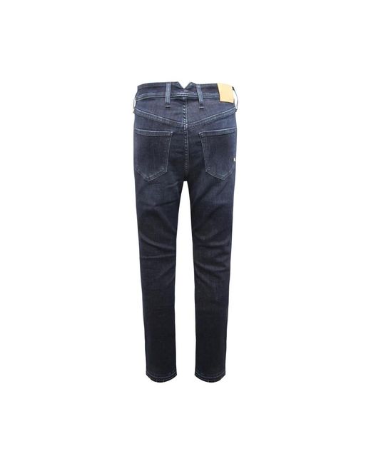 CYCLE Jeans ,Blauw ,High Waist Skinny Frayed Broek in het Blue