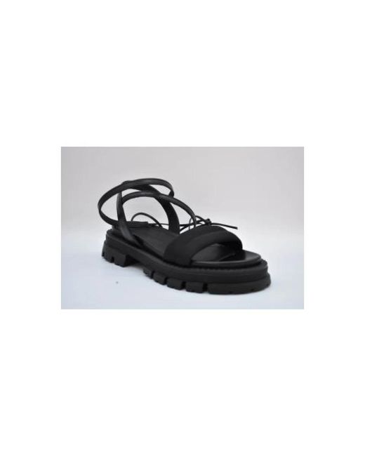 Janet & Janet Black Flat Sandals