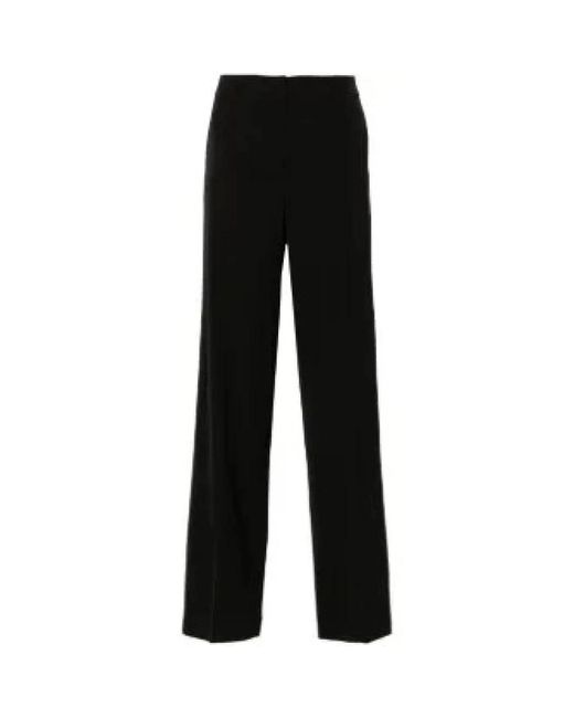 Straight Trousers PT Torino de color Black