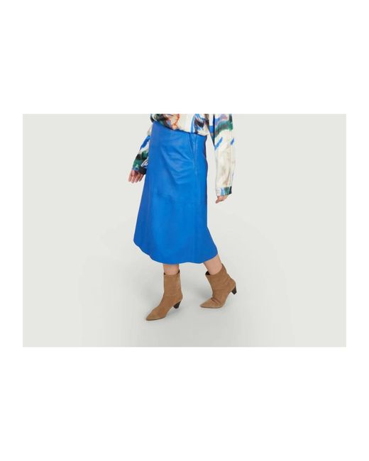 Skirts > leather skirts Munthe en coloris Blue