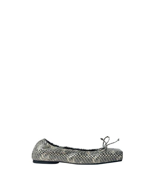 Jacquemus Metallic Ballerinas