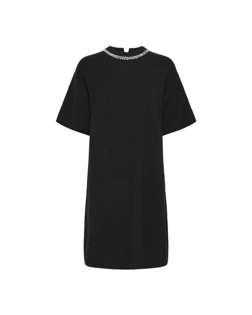 Ichi Black Short Dresses