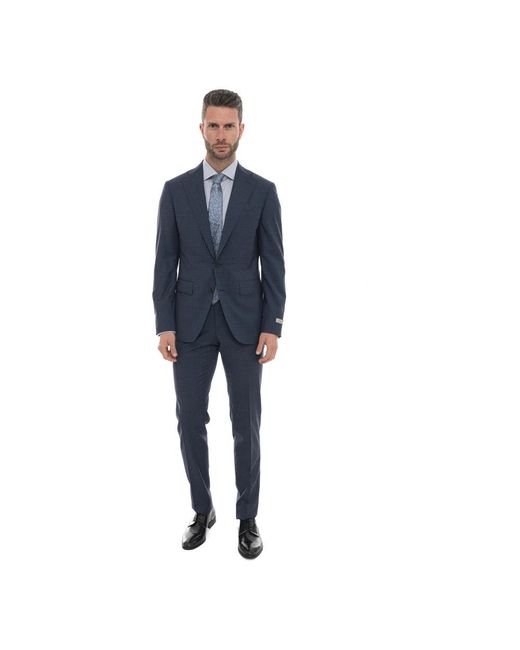 Canali Kostuum Met 2 Knopen in het Blue voor heren
