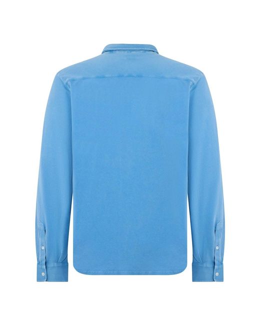 Fedeli Blue Casual Shirts for men
