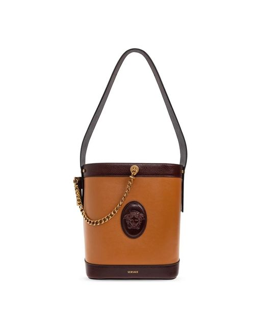Versace Brown Bucket Bags