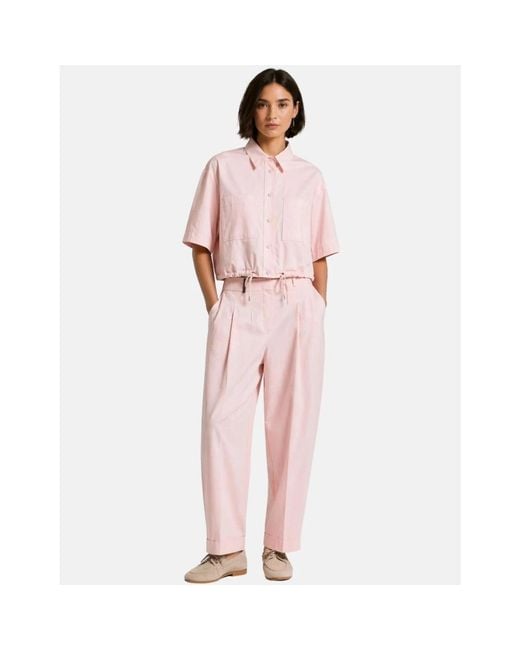 Peserico Pink Straight Trousers
