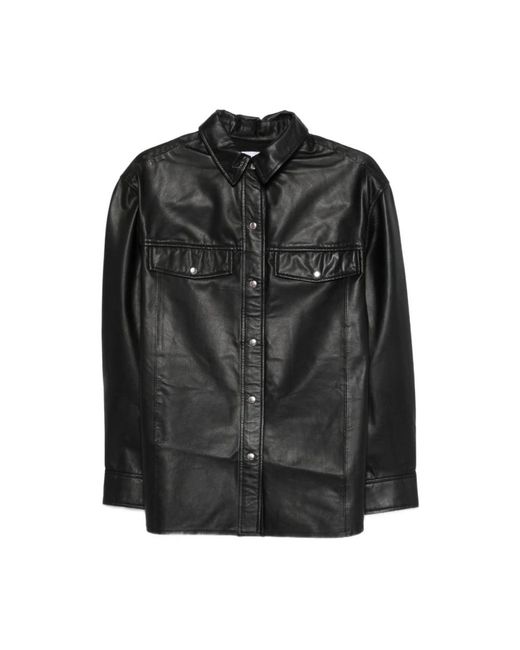 IRO Black Leather Jackets